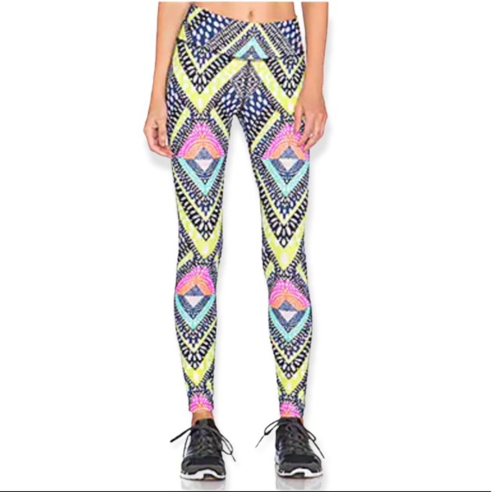 MARA HOFFMAN Women’s Legging Nylon Spandex LIGHTSPEED NAVY sz L Large